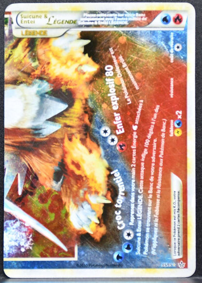 Pokémon Suicune & Entei LEGENDE HGSS: Unleashed Damaged 95/95 DM French