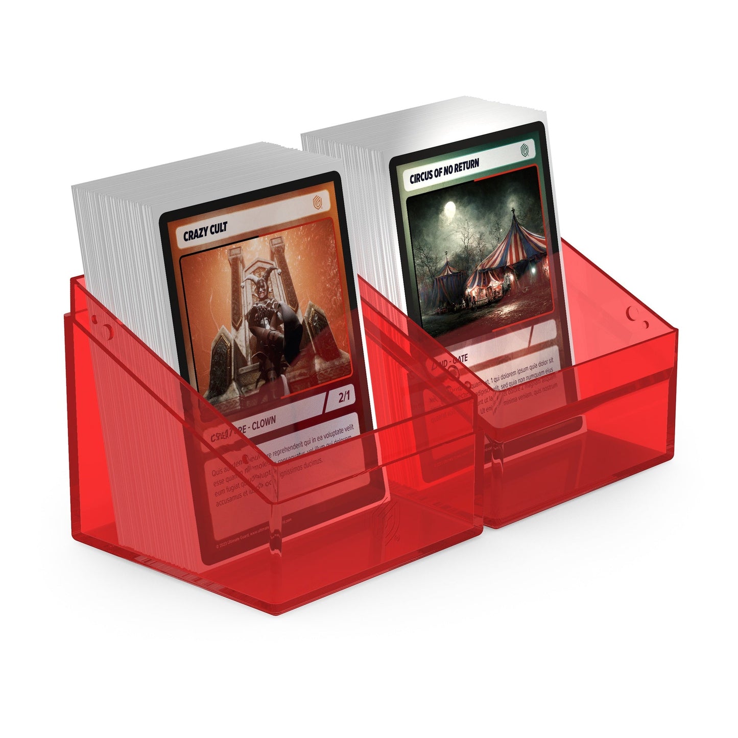 Ultimate Guard Deck Case Boulder 100+ Clear Ruby