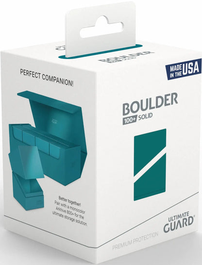 Ultimate Guard Deck Case Boulder 100+ Solid Petrol