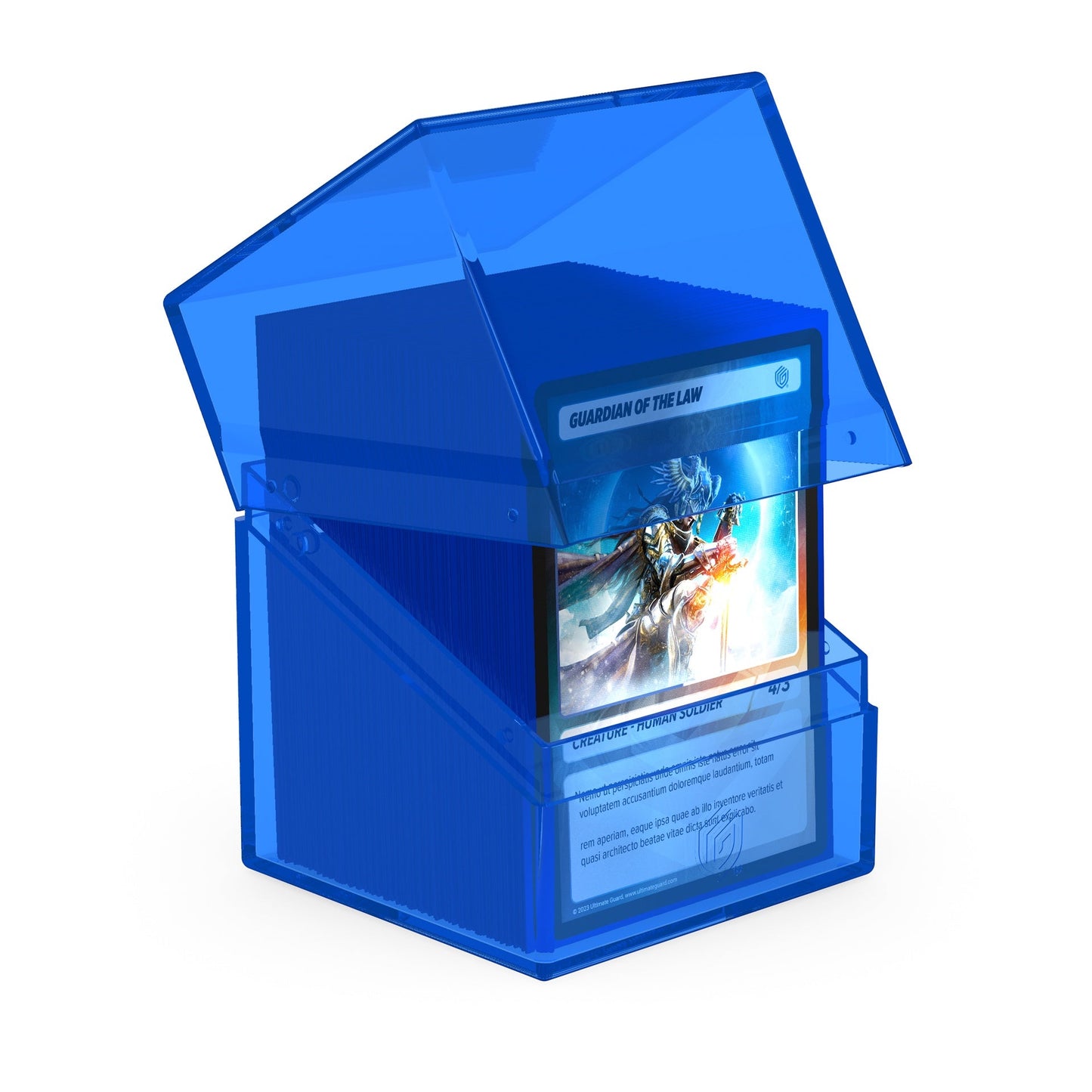 Ultimate Guard Deck Case Boulder 100+ Clear Sapphire