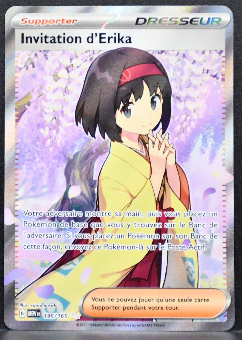 Pokémon Invitation d'Erika French SV: Scarlet & Violet 151 196/165 LP French