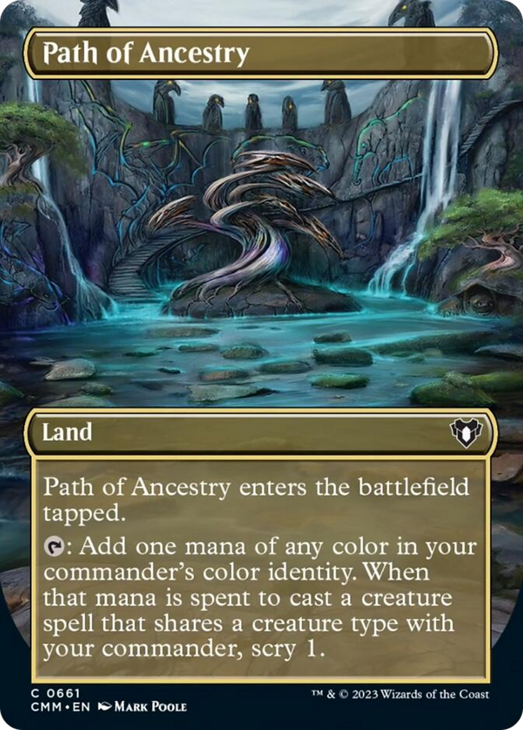 Path of Ancestry (Borderless Alternate Art) [Commander Masters]