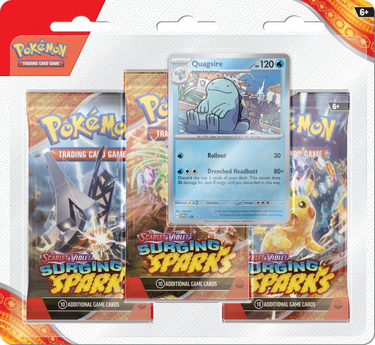 Pokemon Sv8 Surging Sparks 3pk Blister