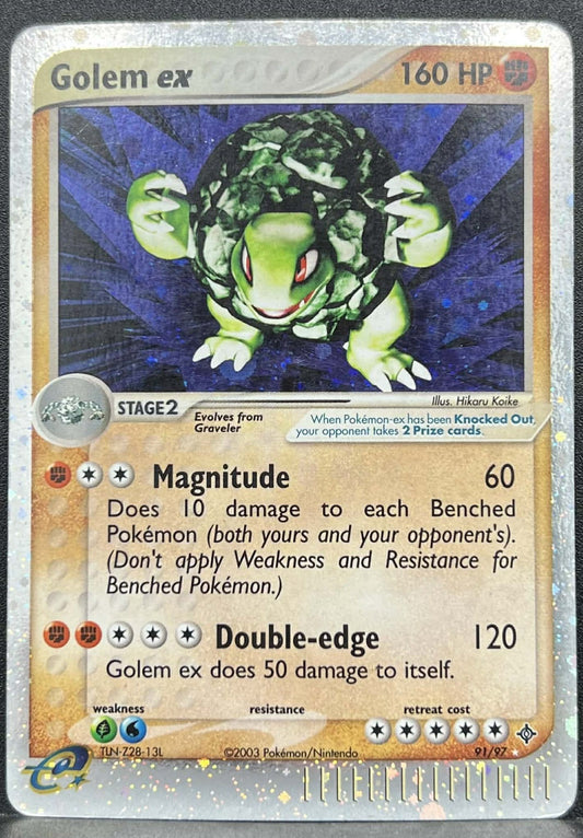 Pokémon TCG Golem ex 91/97 EX Dragon Holo MP