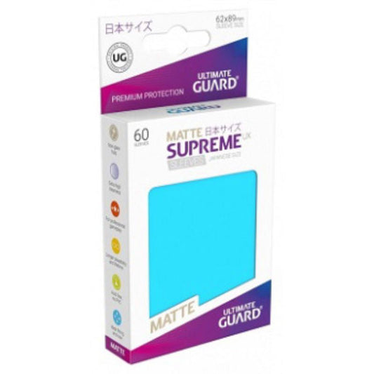 Ultimate Guard Sleeves Supreme Ux Small Matte Lt Blue 60Ct