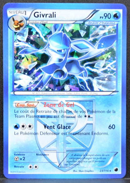 Pokémon Givrali French Black & White: Plasma Freeze 23/116 MP Holofoil French