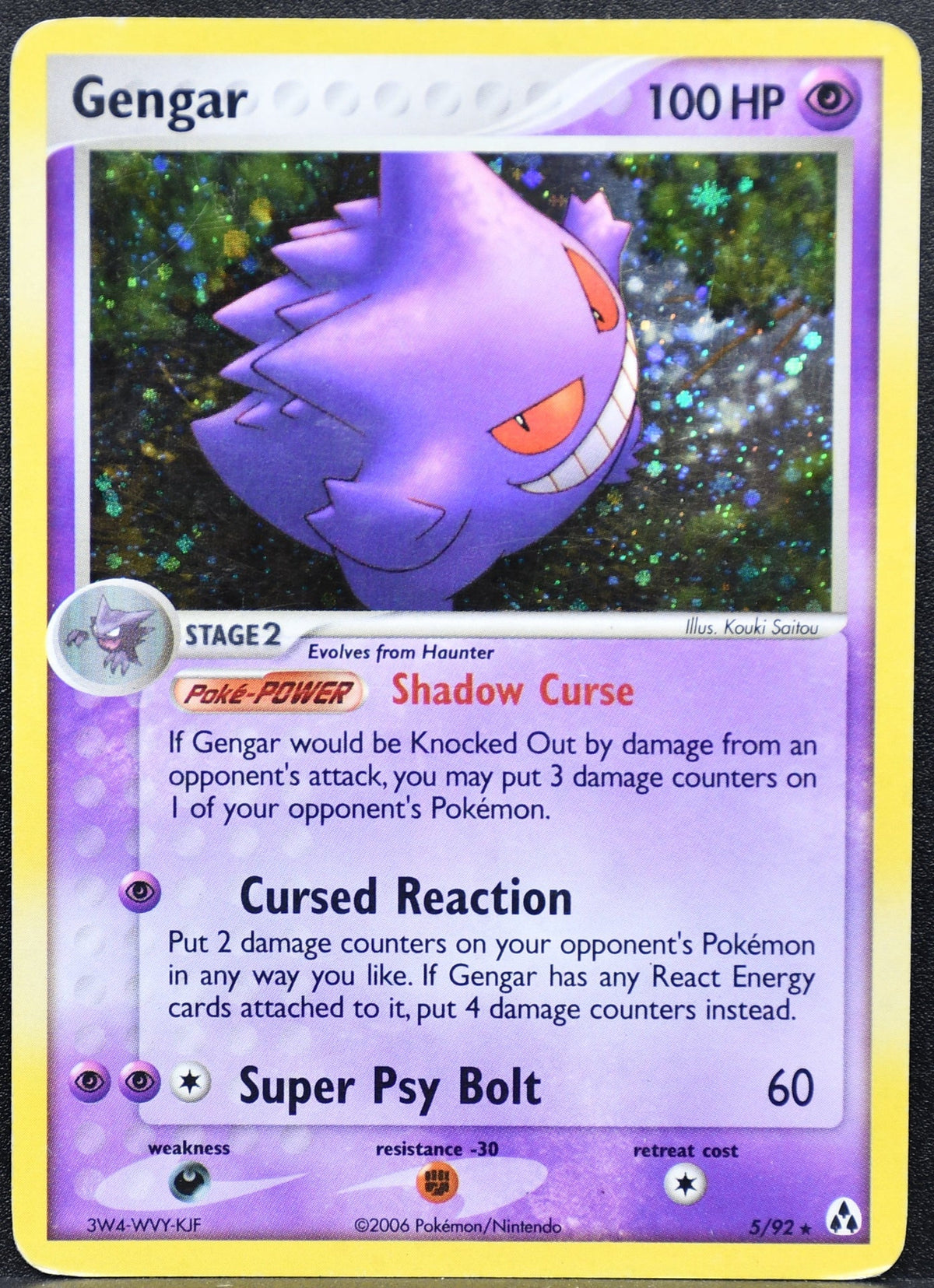Gengar 5/92 Legend Maker Holofoil HP