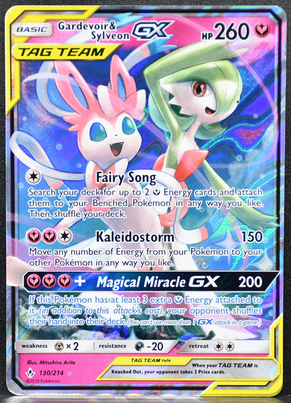Gardevoir & Sylveon GX 130/214 Unbroken Bonds Full Art LP
