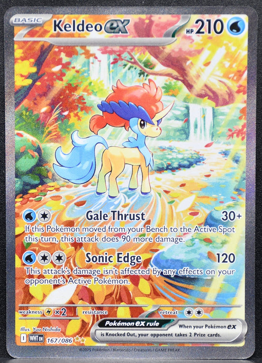 Keldeo ex 167/086 White Flare Full Art NM