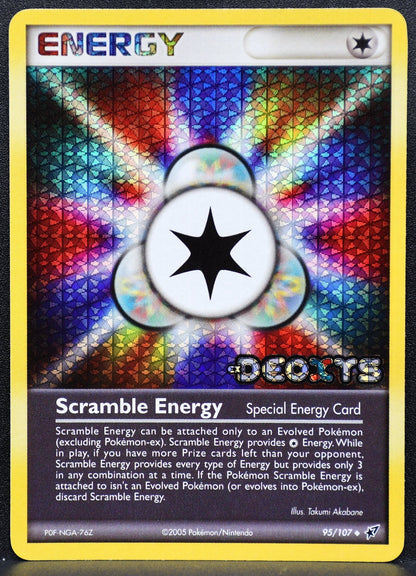 Pokemon TCG Scramble Energy 95/107 Ex Deoxys Stamped Holo NM