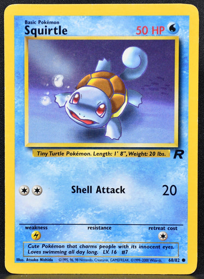 Pokemon TCG Squirtle 68/82 Team Rocket Regular MP