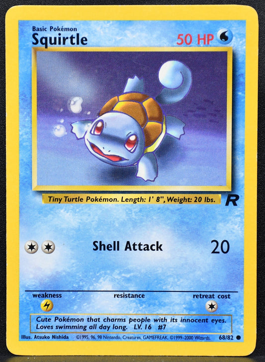 Pokemon TCG Squirtle 68/82 Team Rocket Regular MP