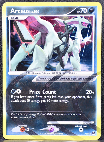 Pokemon TCG Arceus Lv.100 AR1 Platinum Holofoil HP