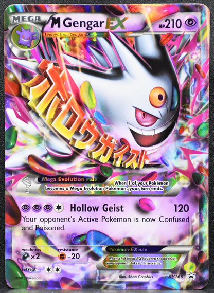 Pokemon TCG M Gengar EX XY166 Black Star Promo Holofoil Damaged