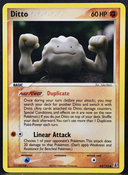 Pokemon TCG Ditto (Geodude) 62/113 Ex Delta Species Regular HP