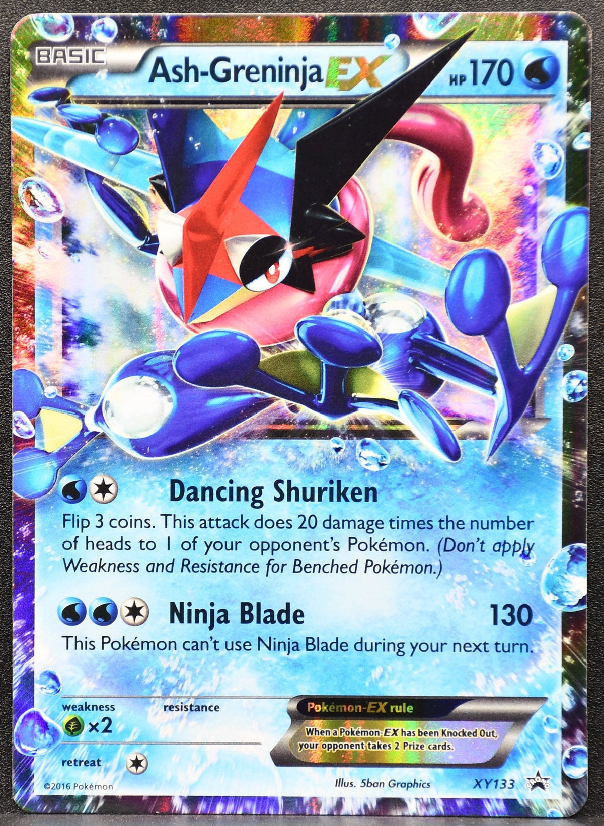 Pokemon TCG Ash-Greninja EX XY133 Promo XY Holofoil MP