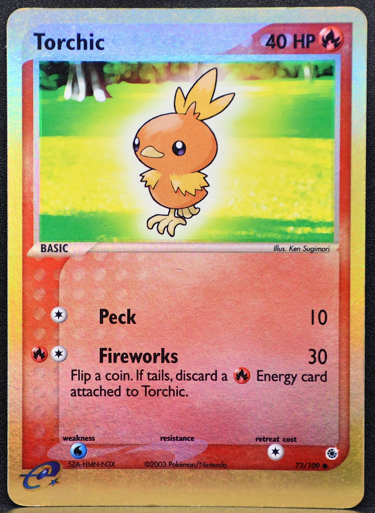 Pokemon TCG Torchic 73/109 EX Ruby & Sapphire Reverse Holo MP