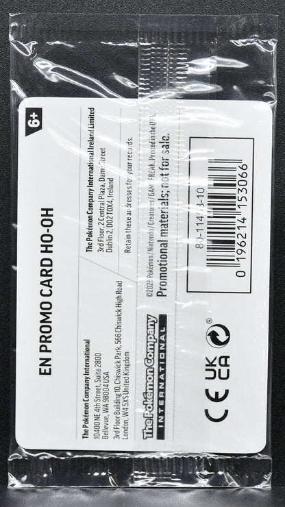 Pokemon TCG Ho-Oh 010/086 EB Games Promo Holofoil Sealed #2
