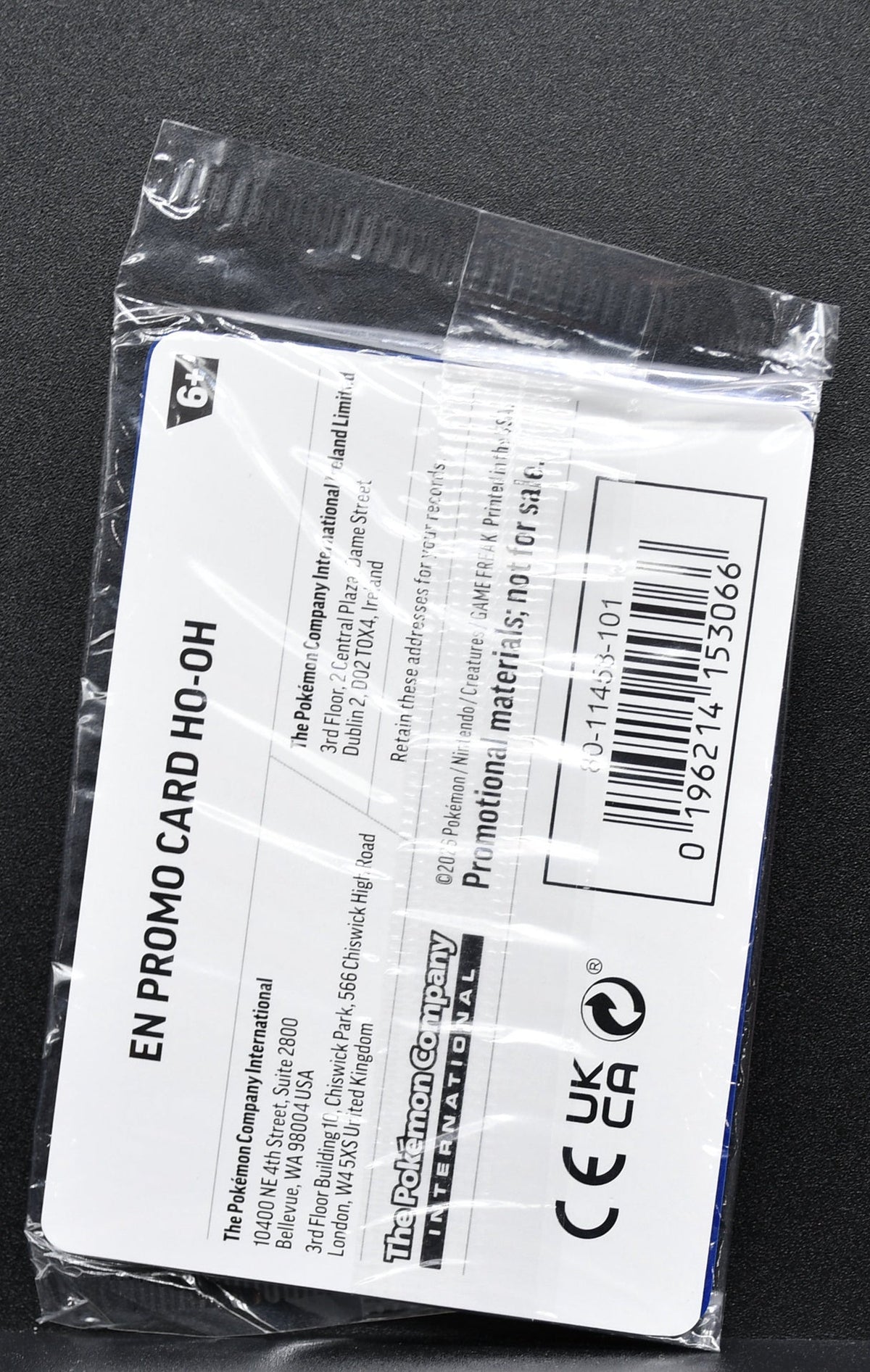 Pokemon TCG Ho-Oh 010/086 EB Games Promo Holofoil Sealed