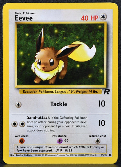 Pokemon TCG Eevee Team Rocket 55/82 Unlimited LP EN