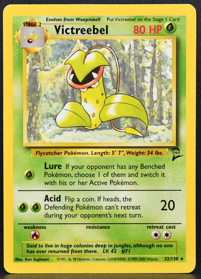 Pokemon TCG Victreebel Base Set 2 032/130 Normal MP EN