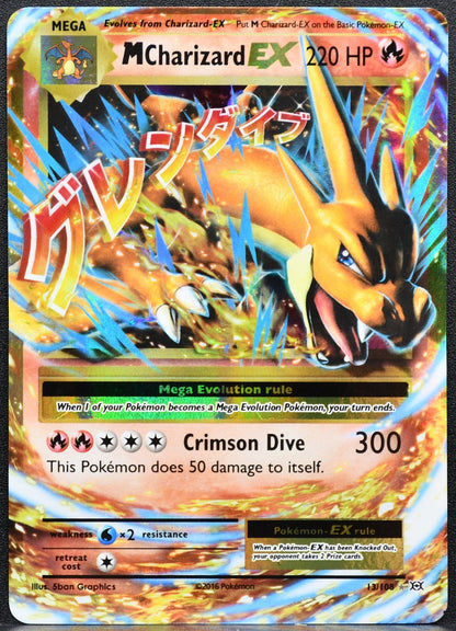 Pokémon M Charizard EX 13/108 XY - Evolutions MP OFFCENTER