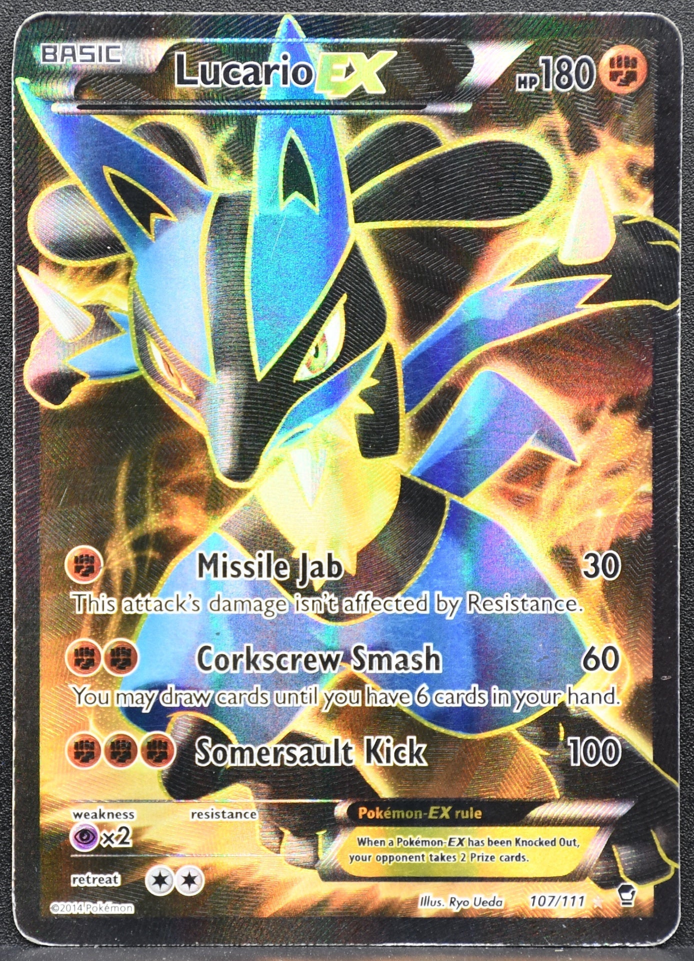 Lucario EX 107 Full Art (107/111) - XY - Furious Fists - NM