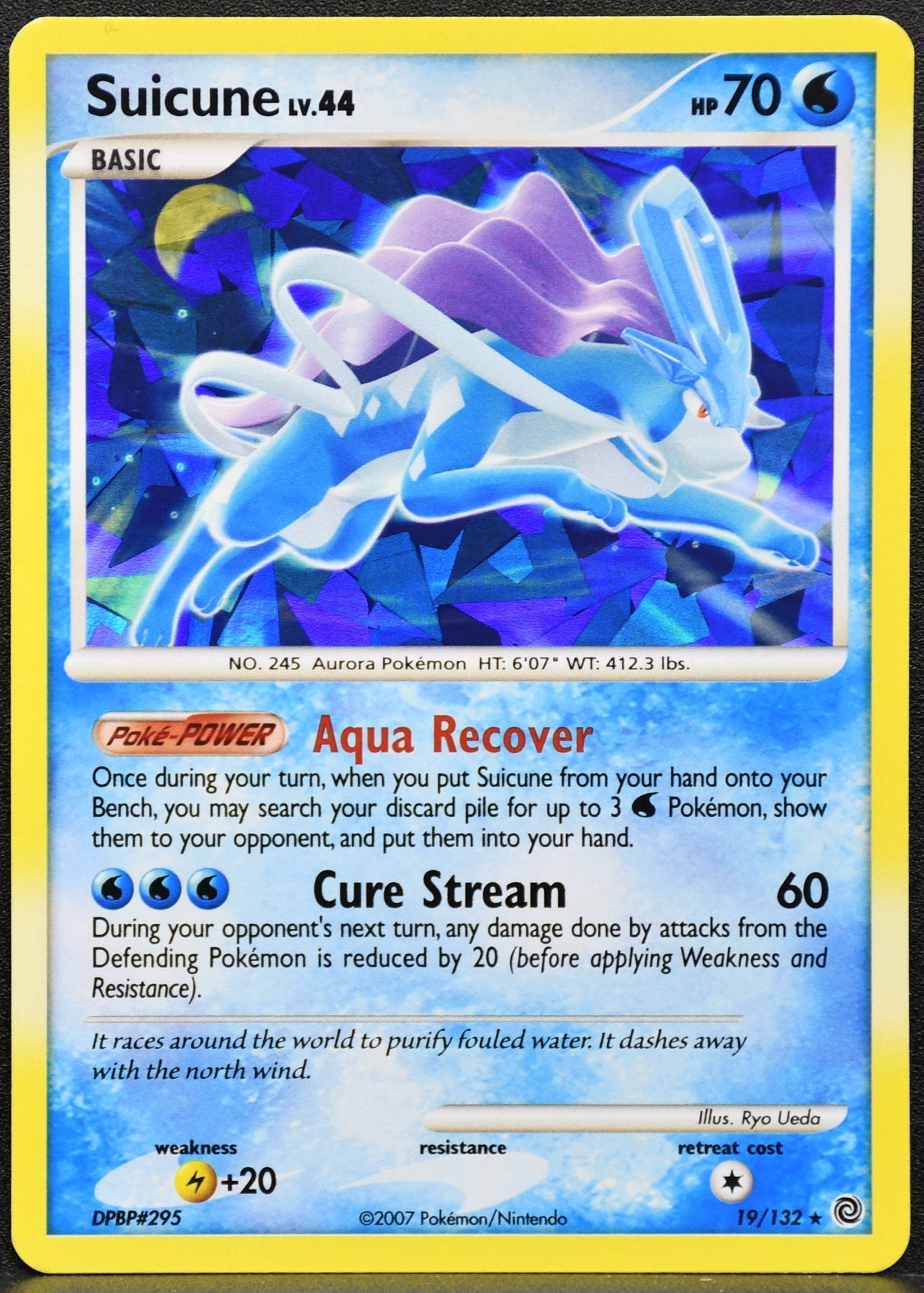 Suicune 19 132 Cracked Ice Holo (019/132) - Miscellaneous Cards & Products - LP