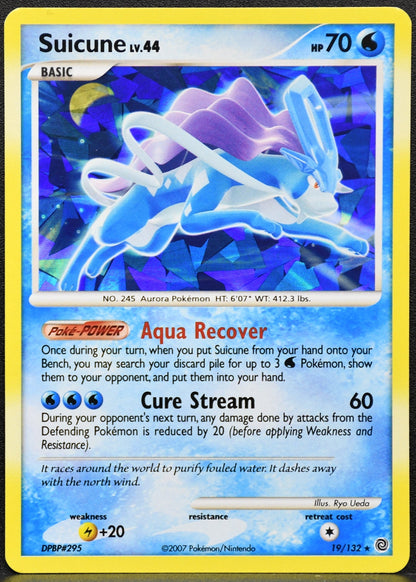 Suicune 19 132 Cracked Ice Holo (019/132) - Miscellaneous Cards & Products - LP