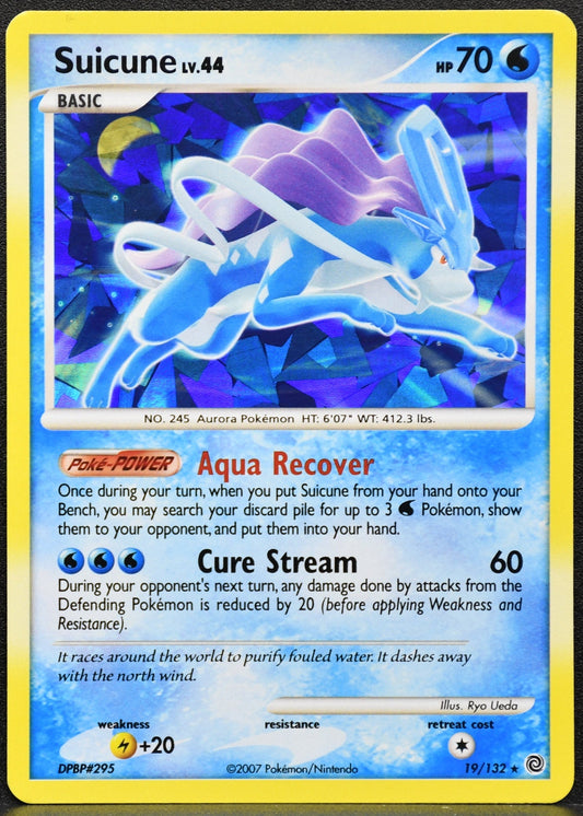 Suicune 19 132 Cracked Ice Holo (019/132) - Miscellaneous Cards & Products - LP
