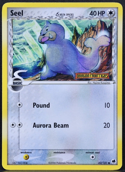 Seel Delta Species (62/101) Reverse Holofoil Stamped - Dragon Frontiers - HP