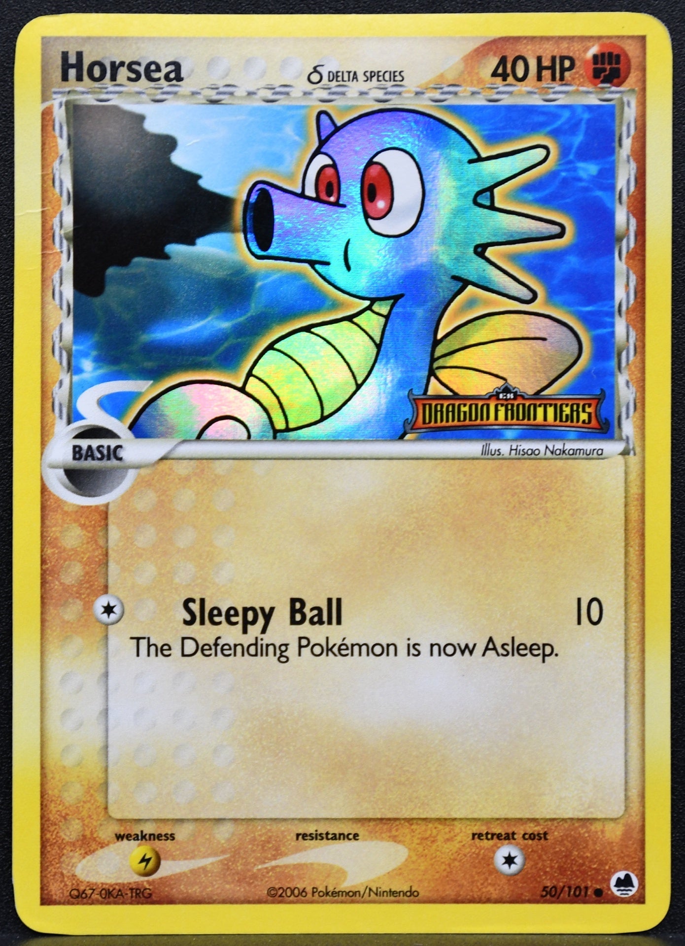 Horsea Delta Species (50/101) Reverse Holofoil Stamped - Dragon Frontiers - DMG