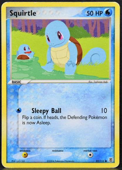 Pokemon TCG Squirtle 82/112 ex FireRed & LeafGreen HP