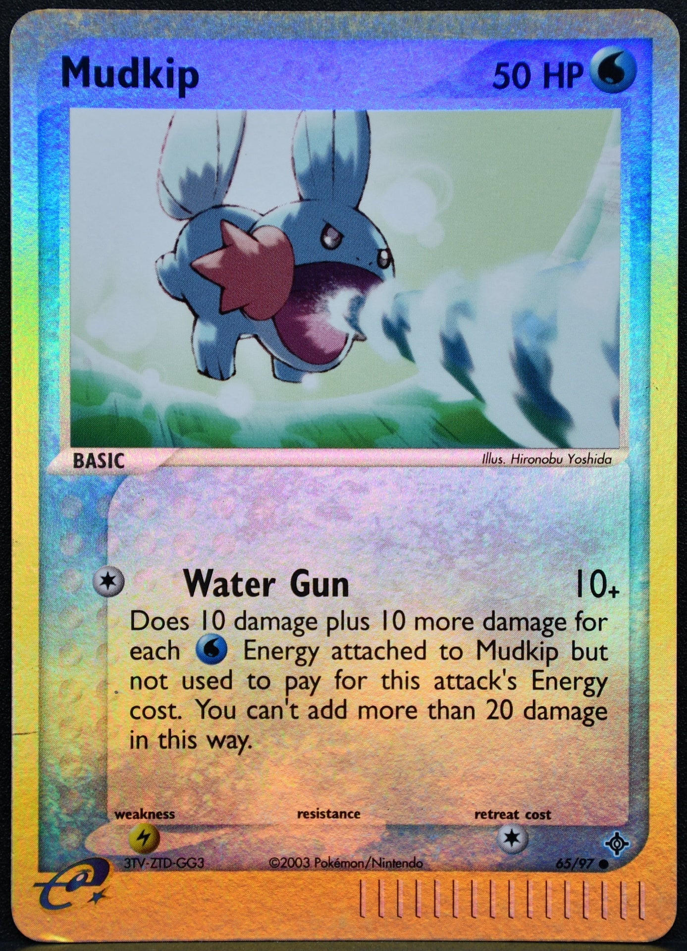 Pokemon TCG Mudkip Reverse Holofoil 65/97 Holo Dragon LP