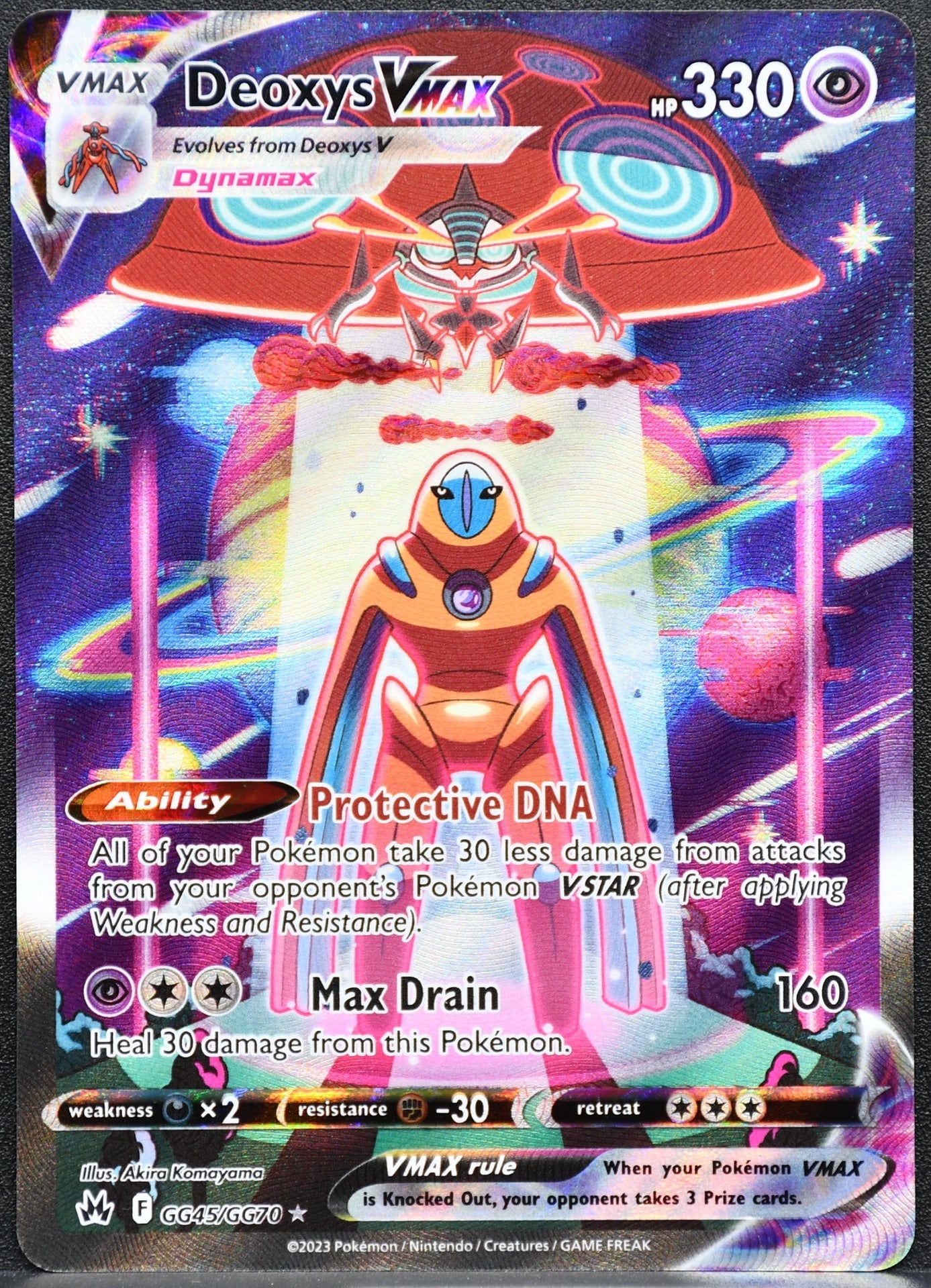 Pokemon TCG Deoxys VMAX GG45/GG70 Crown Zenith NM