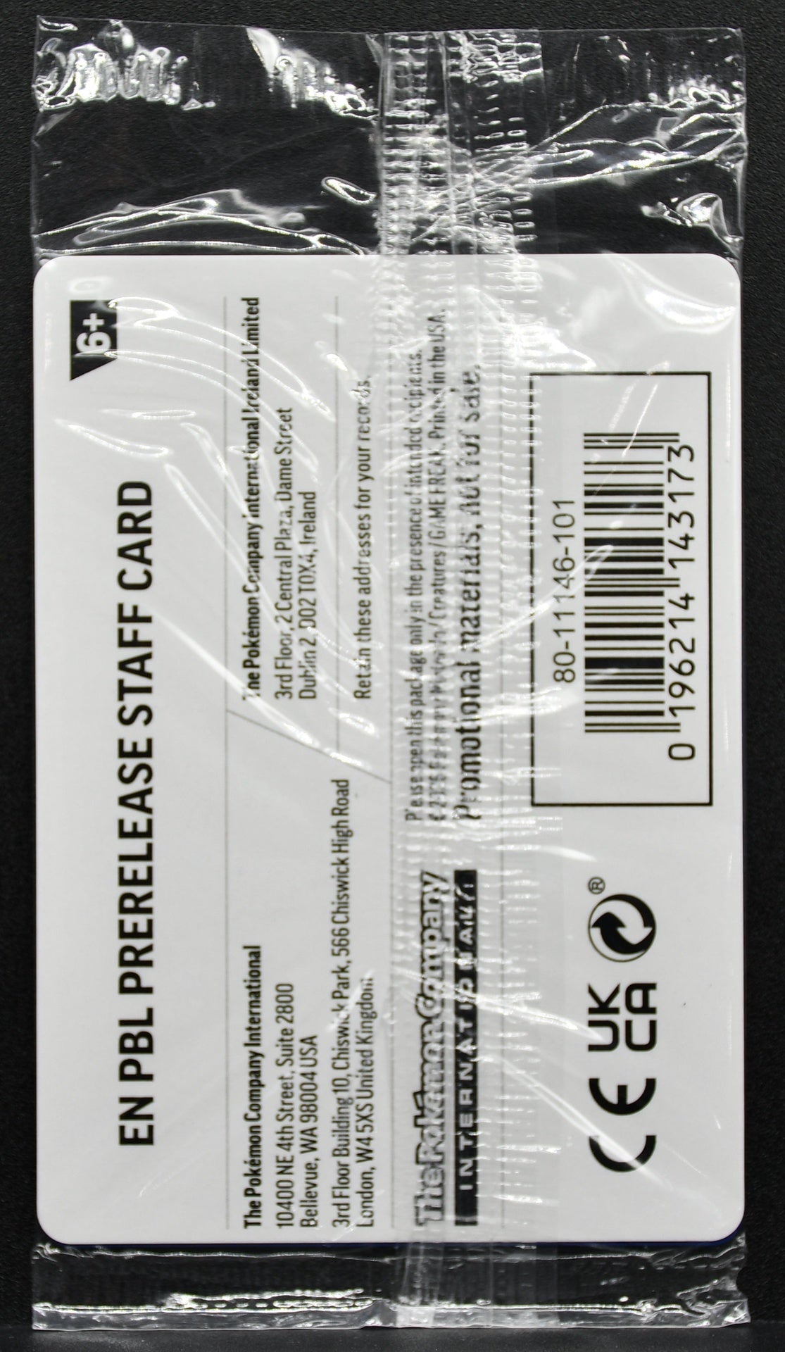 Pokemon TCG Mega Evolution Pitch Black Staff Promos Stamped Sealed