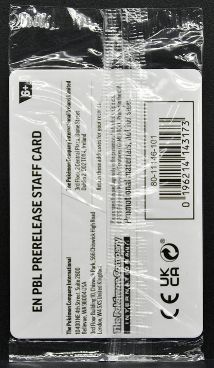 Pokemon TCG Mega Evolution Pitch Black Staff Promos Stamped Sealed