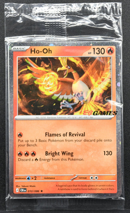 Pokemon TCG Ho-Oh EB Games Stamped 010/086 Chaos Rising Sealed