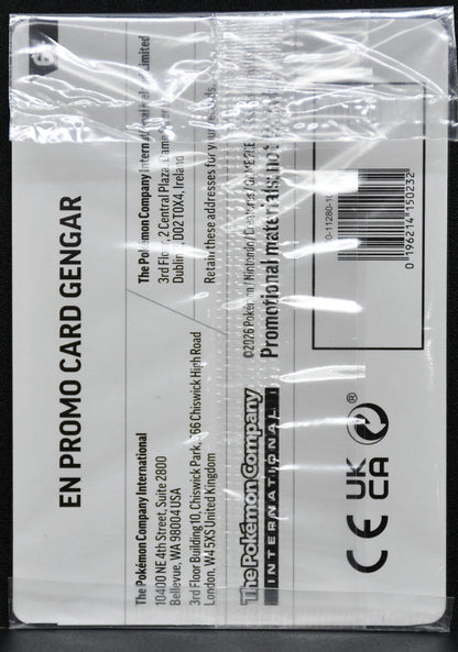 Pokémon TCG Gengar EB Games Promo Stamped 050/088 Sealed