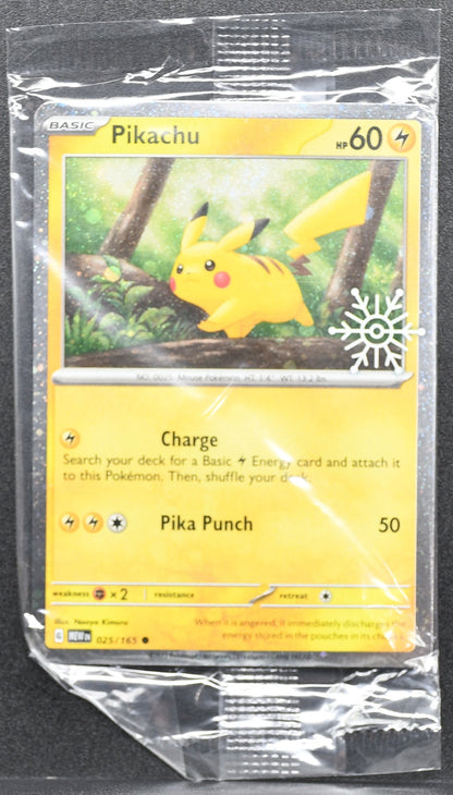 Pokemon TCG Pikachu 025/165 Holiday Stamp Promo Sealed NM