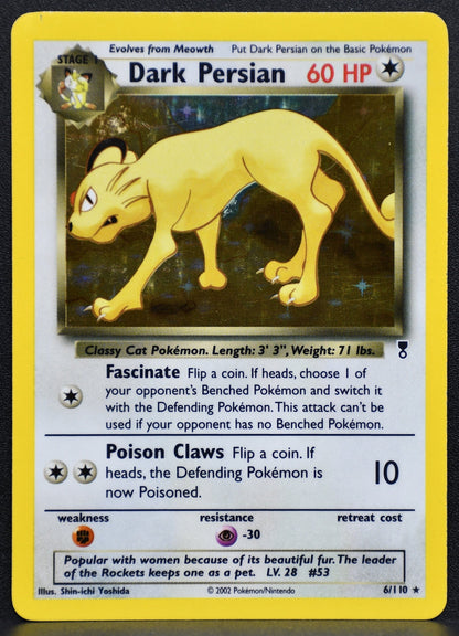 Pokemon TCG Dark Persian 006/110 Legendary Collection Holofoil MP