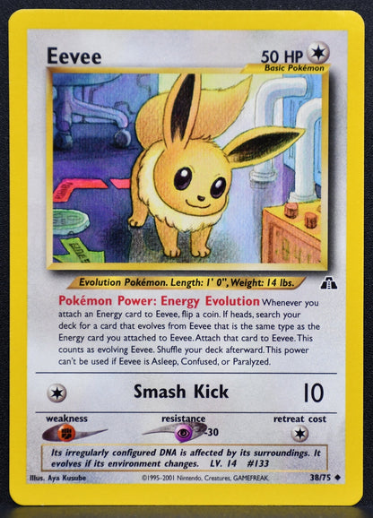 Pokemon TCG Eevee 38/75 Neo Discovery Unlimited DM