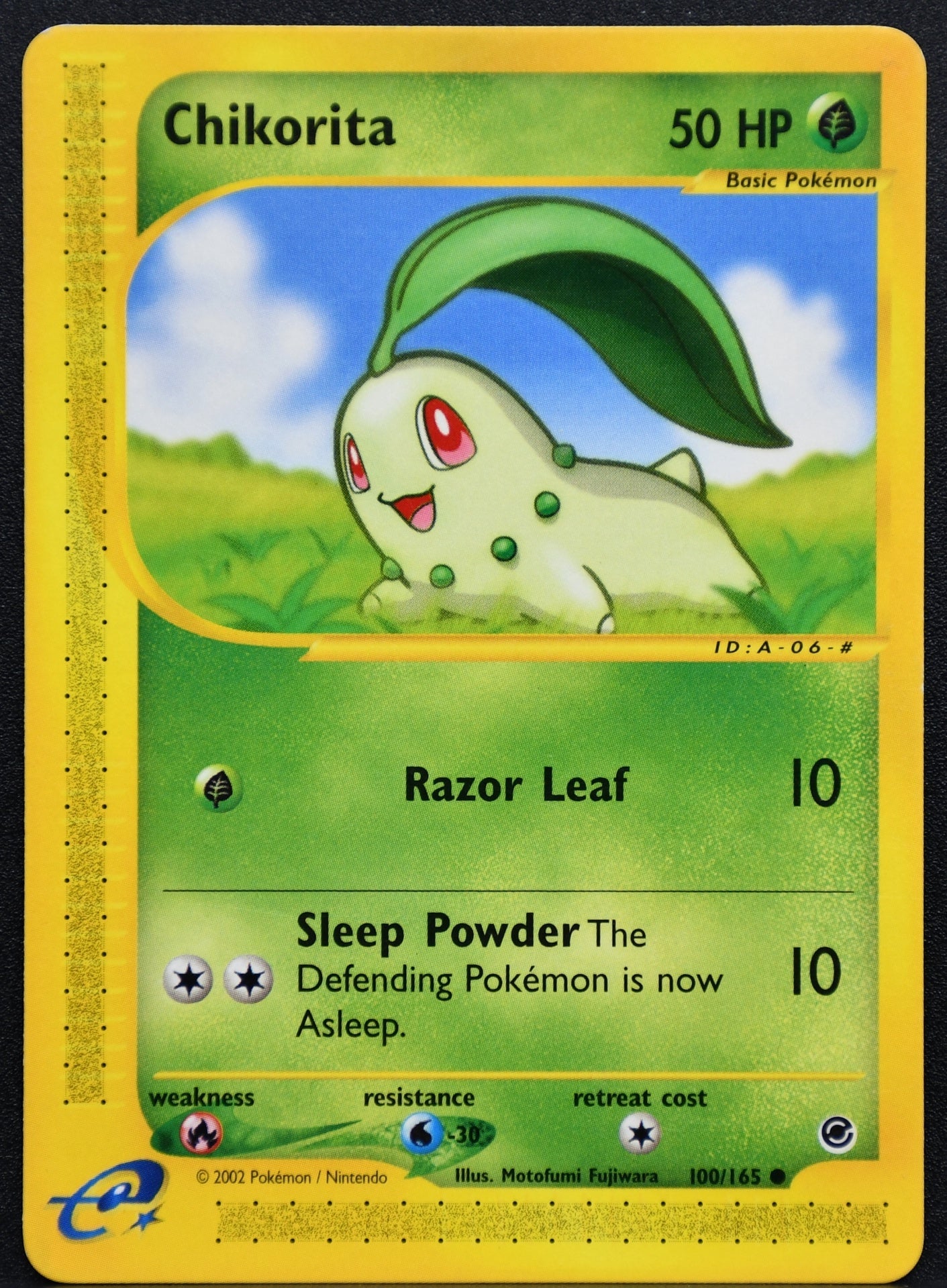 Pokemon TCG Chikorita 100/165 Expedition Normal MP