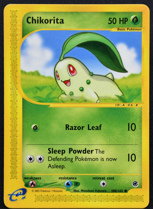Pokemon TCG Chikorita 100/165 Expedition Normal MP
