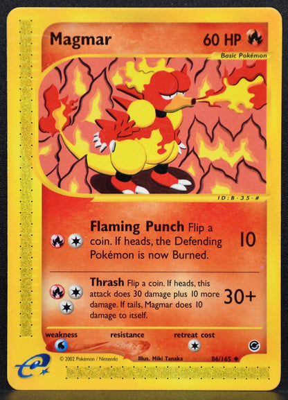 Pokemon TCG Magmar 086/165 Expedition Normal MP