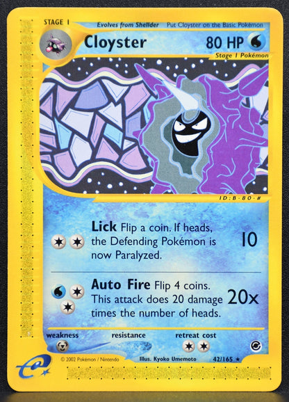 Pokemon TCG Cloyster 042/165 Expedition Normal HP