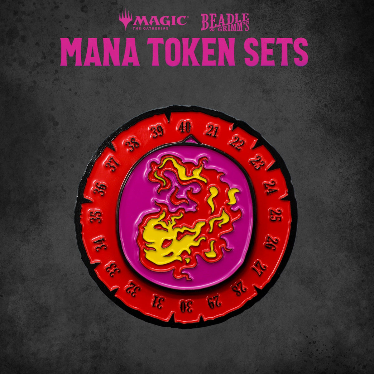 Beadle & Grimms Mtg Mana Token Set Red