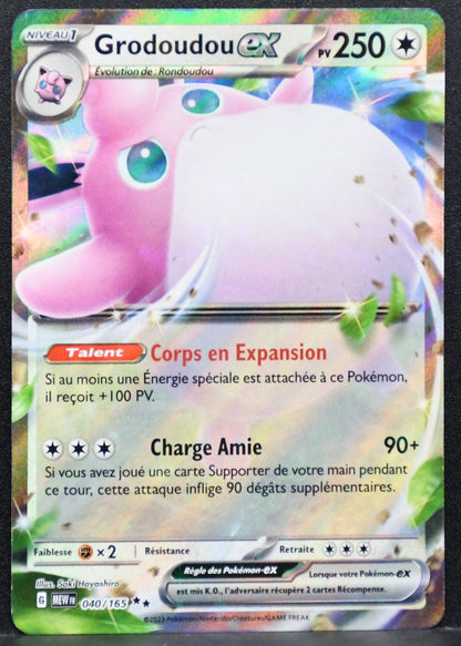 Pokémon Grodoudou ex French SV: Scarlet & Violet 151 040/165 LP French