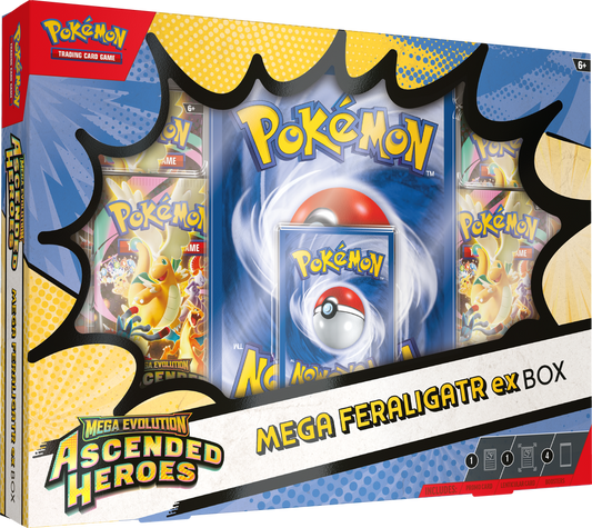 Pokemon TCG ME2.5 Ascended Heroes Mega Feraligatr ex Box (EN)