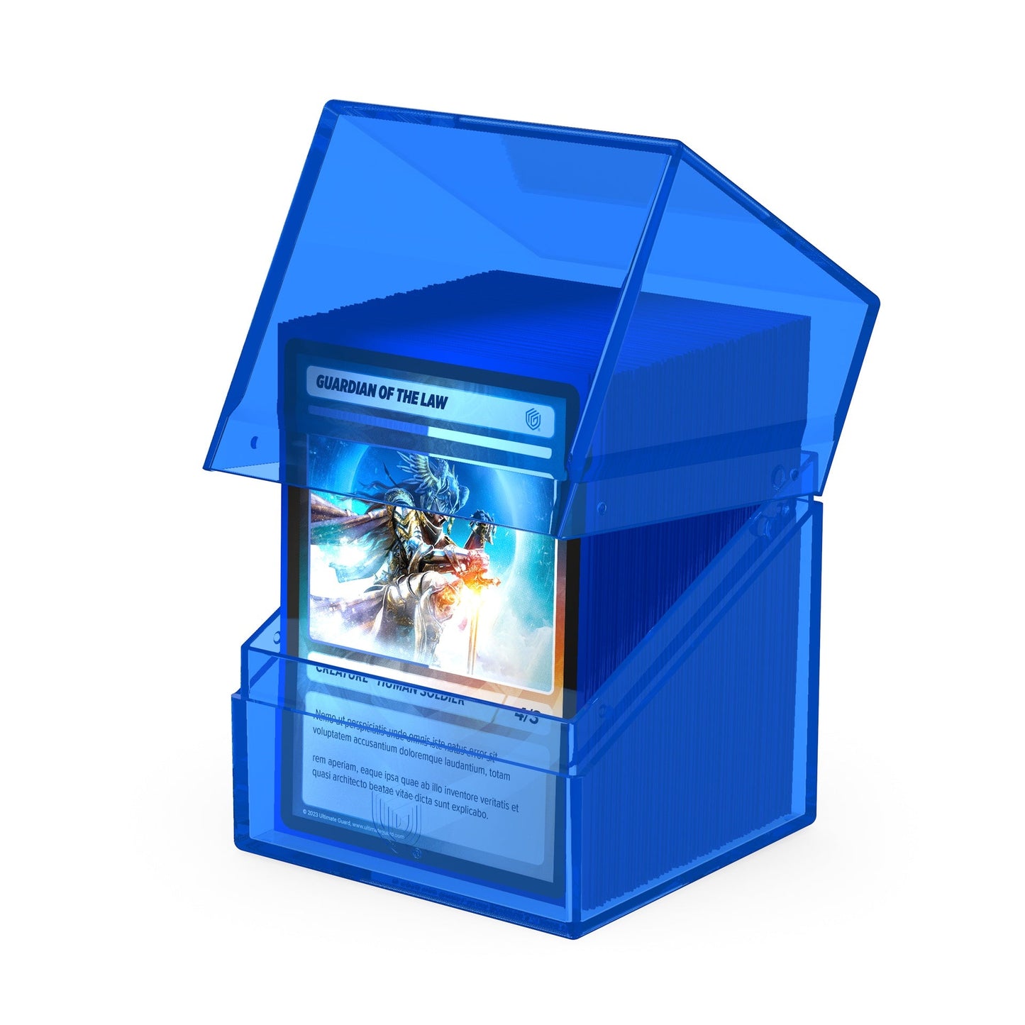 Ultimate Guard Deck Case Boulder 100+ Clear Sapphire
